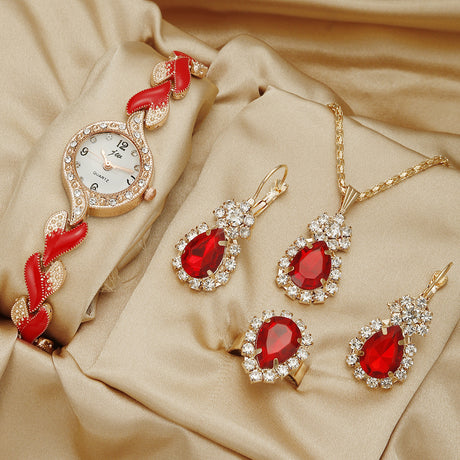 Fashionable All~Match Love Strap Diamond Watch