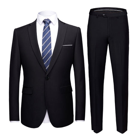 Solid Color 2-piece Suit