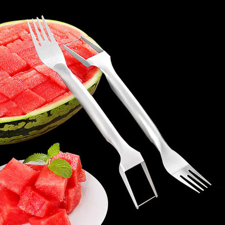 2 In 1 Watermelon Slicing Fork