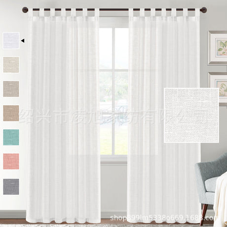 Transparent Linen Window Curtain