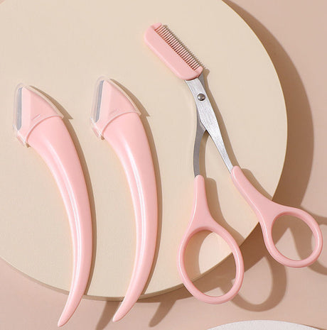 Eyebrow Trimming Knife And Set