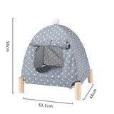 Removable Cover & Wooden Tent