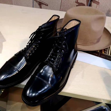 Three Joint Gentleman Leather Shoes