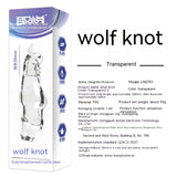 Transparent TPE Wolf Knot Thermal Insulation Condom