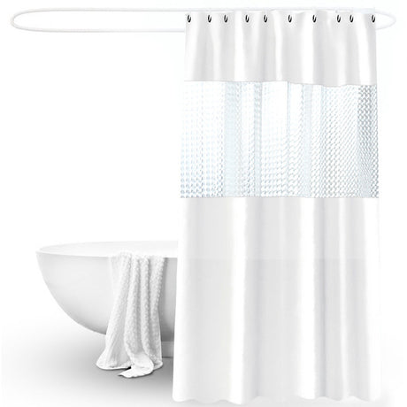 Translucent & Waterproof Shower Partition Curtain