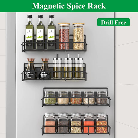 Hole free Magnetic & Suction Refrigerator Shelf