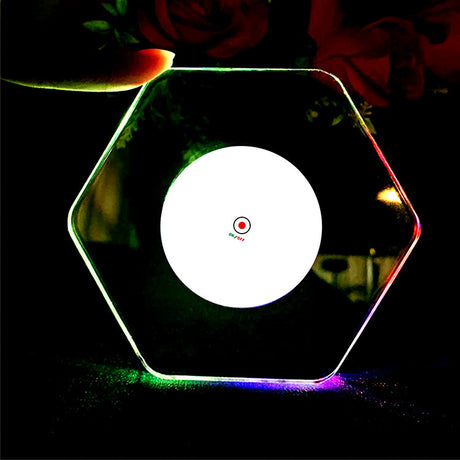 Acrylic LED Crystal Glow Coaster