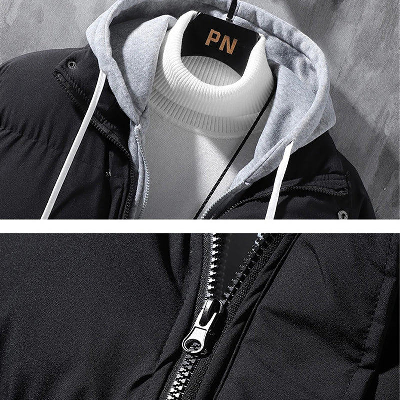Windproof Hooded Two~piece Style Coat