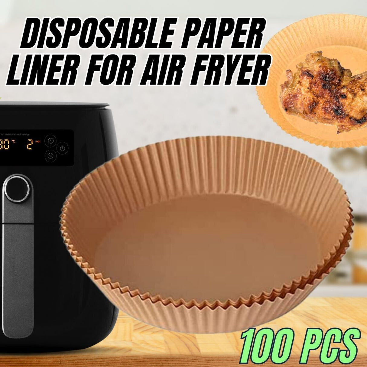 100pcs Air Fryer Liners
