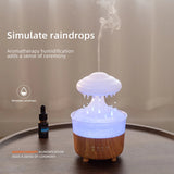 7 Color Rain Cloud Humidifier With Real Raining Water Droplet Sound